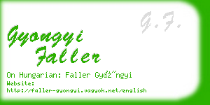gyongyi faller business card
